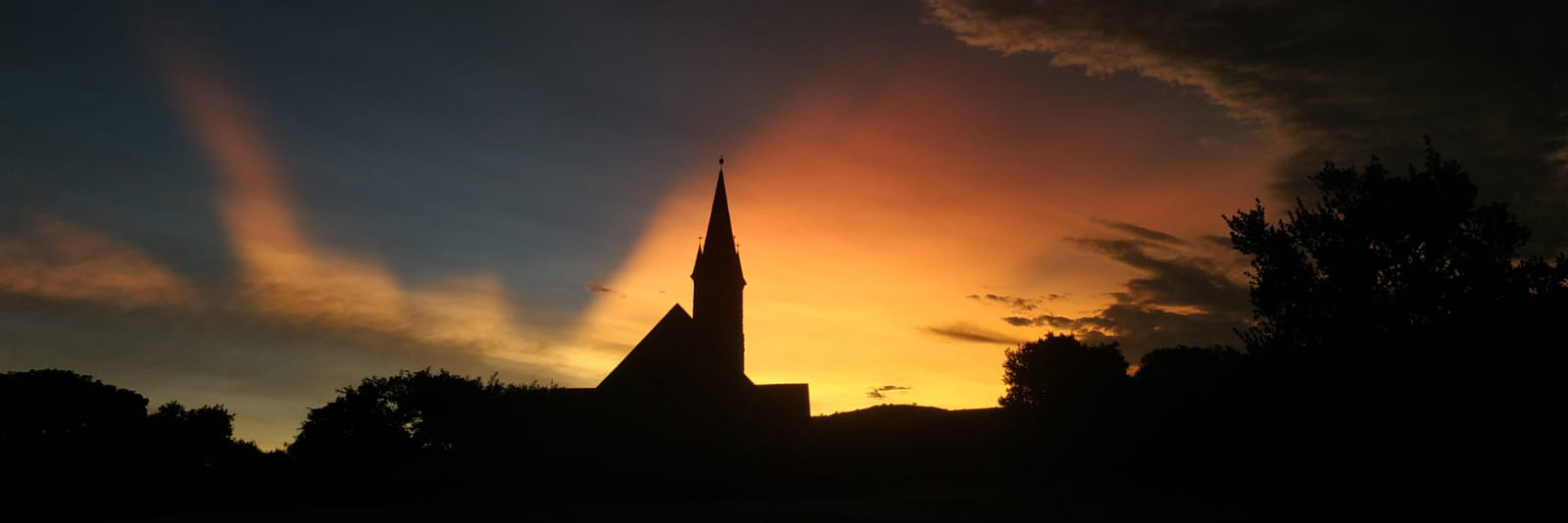 Church at sunset
